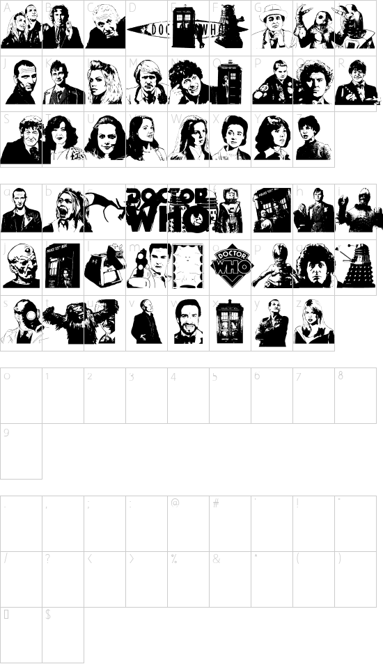 Doctor Who 2006 Character Map