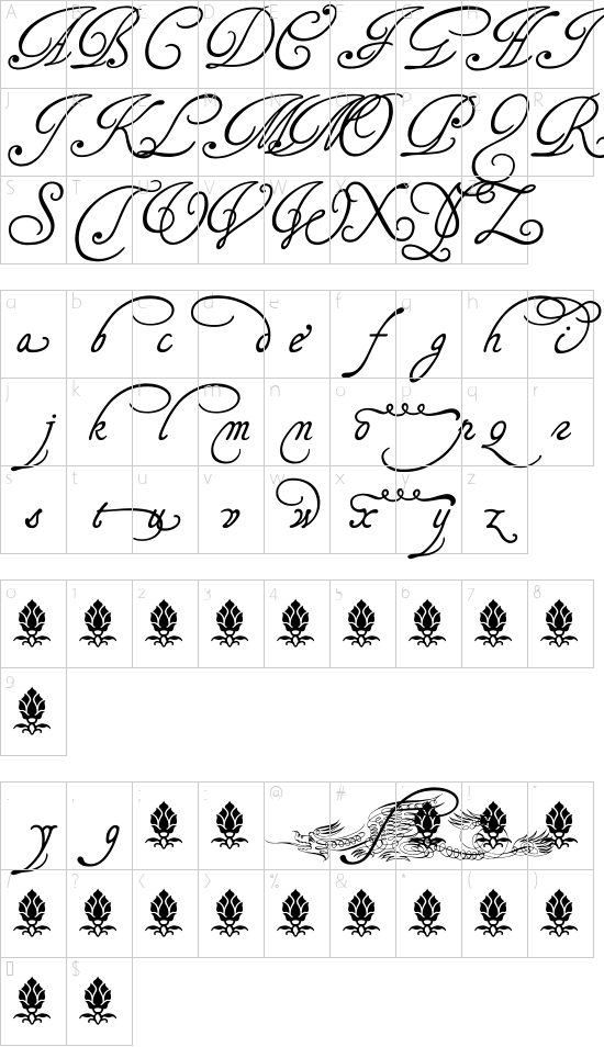 Tagettes Character Map