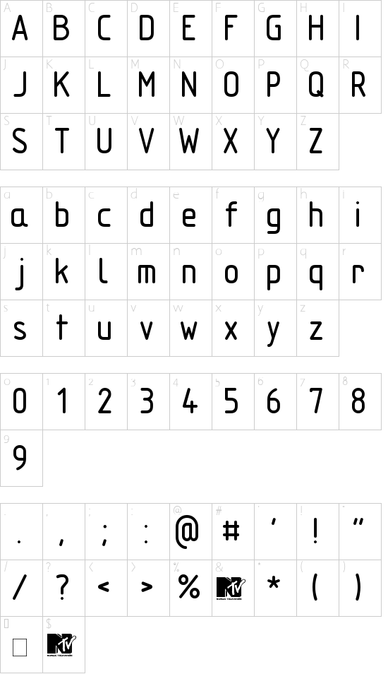TechnicznaPomoc Character Map