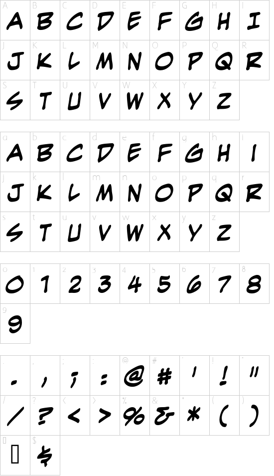 EvilGenius BB Character Map