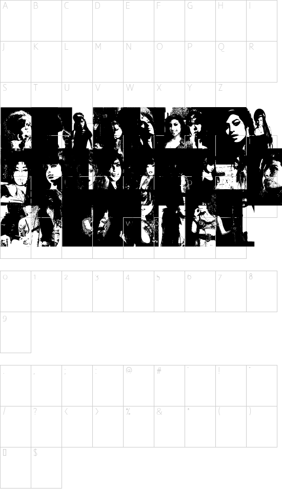 AmyBats3 Character Map