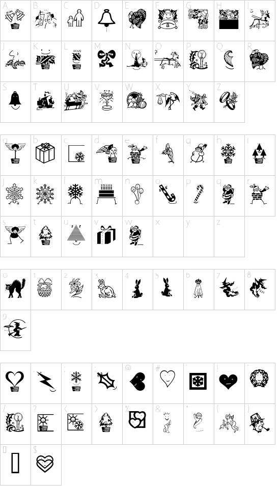 OldFriends Character Map
