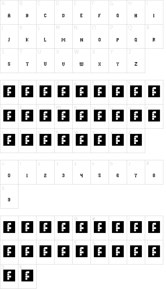 Weaver Character Map