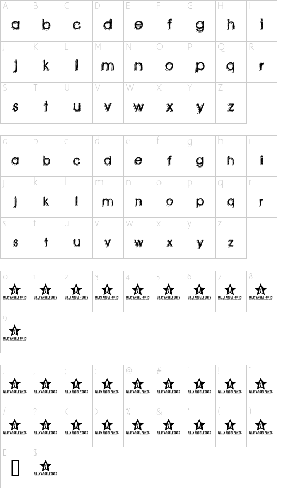 green piloww Character Map