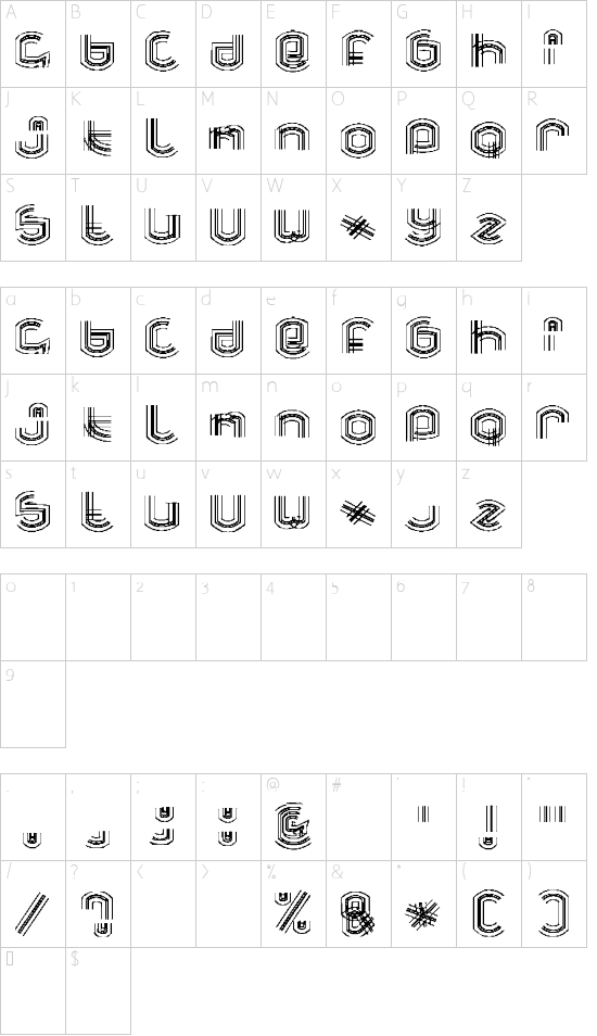 esthervandenbos Character Map