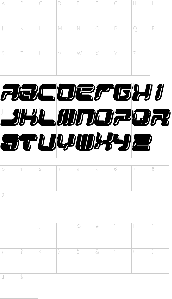 YUM YUM Character Map