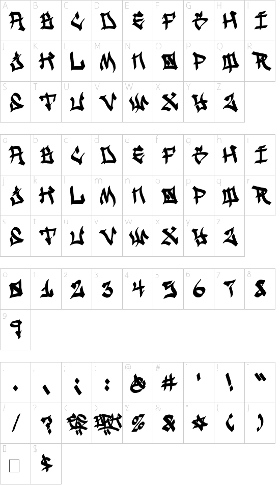 Ghetto Streetz Character Map