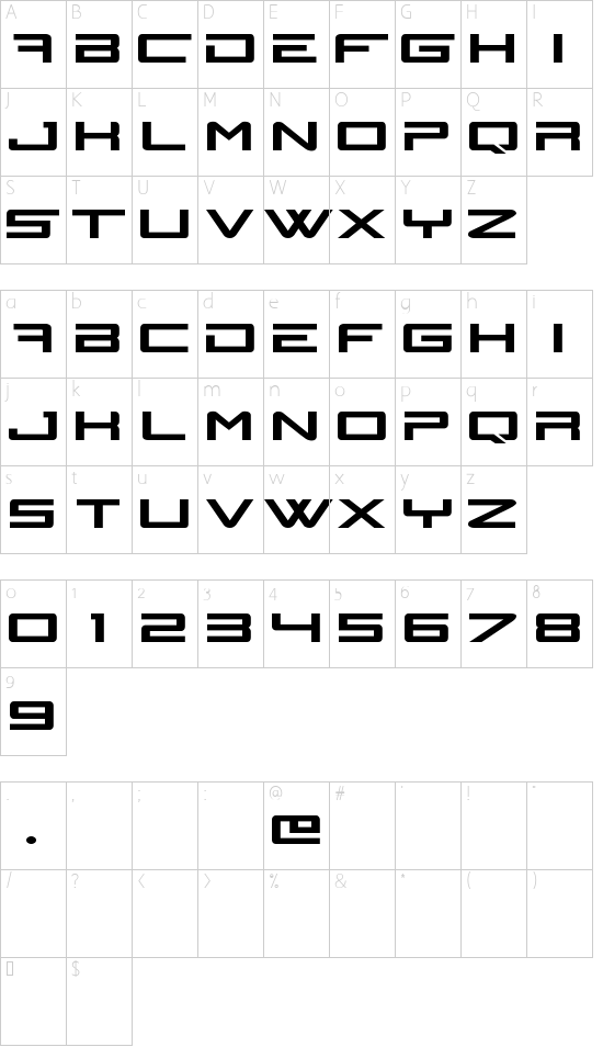 N-Gage Character Map