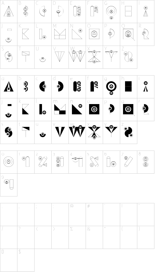 badabum - happyloverstown.eu Character Map
