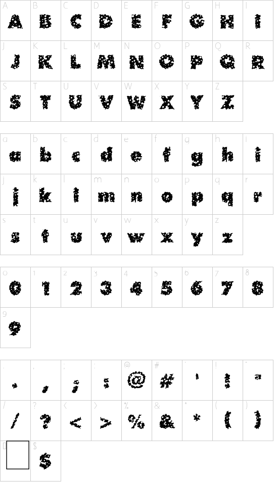 Waterhole Character Map