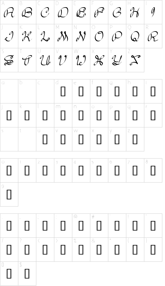 Daisy Character Map