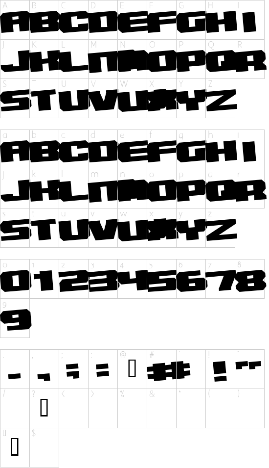 Inner Sanctum Character Map