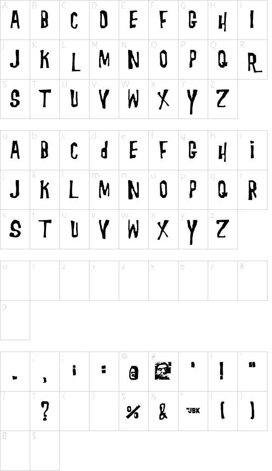 Morgus Character Map