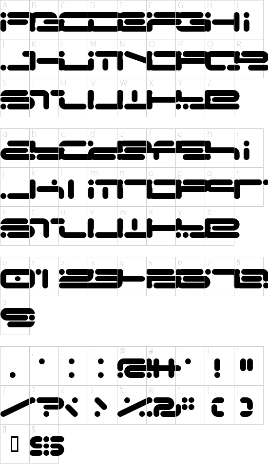 Chicory Character Map