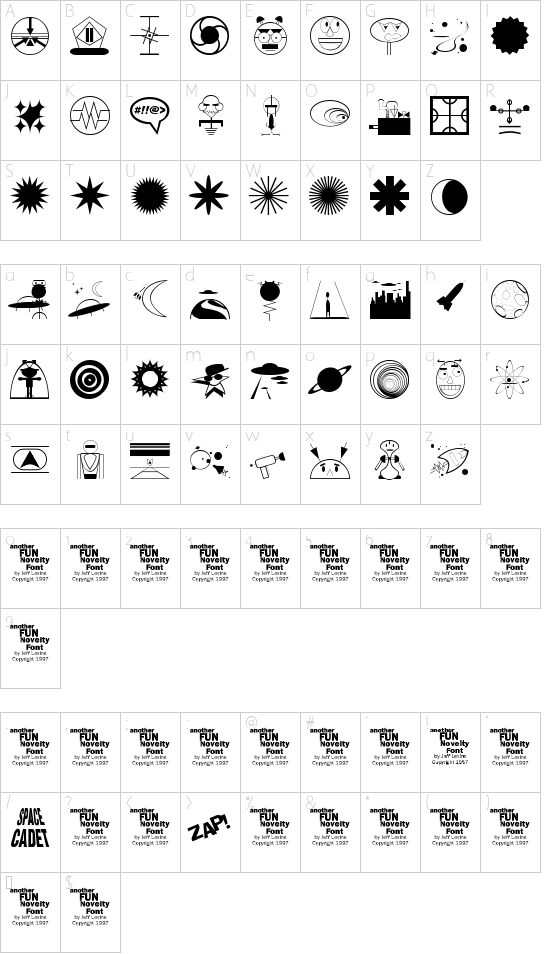 O1.0of Character Map