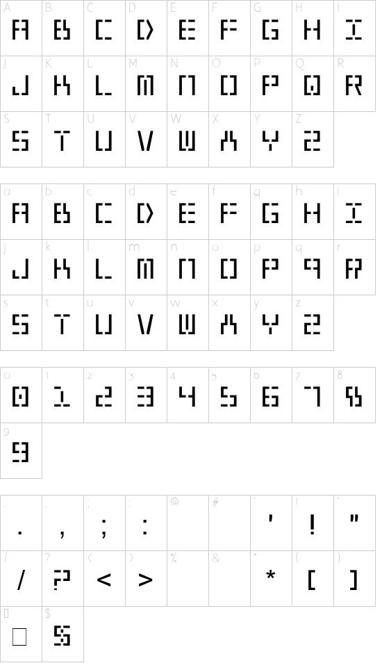Year 2000 Character Map