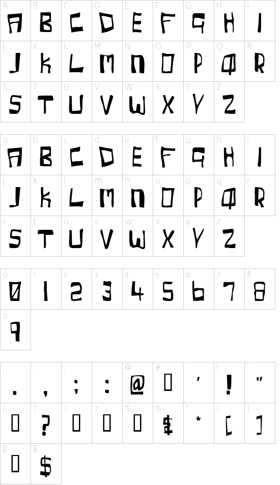 Cherry Coke Character Map