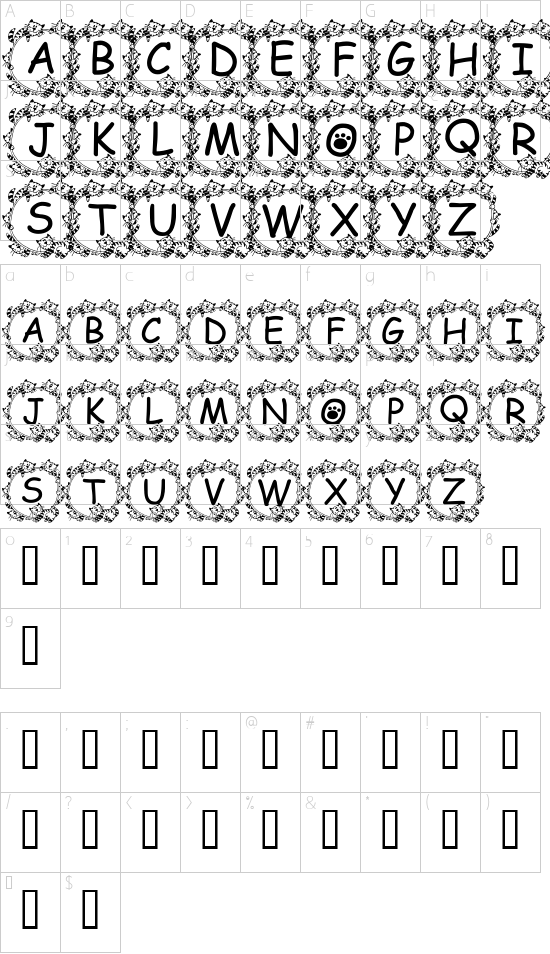 Jenna s Kitties Character Map