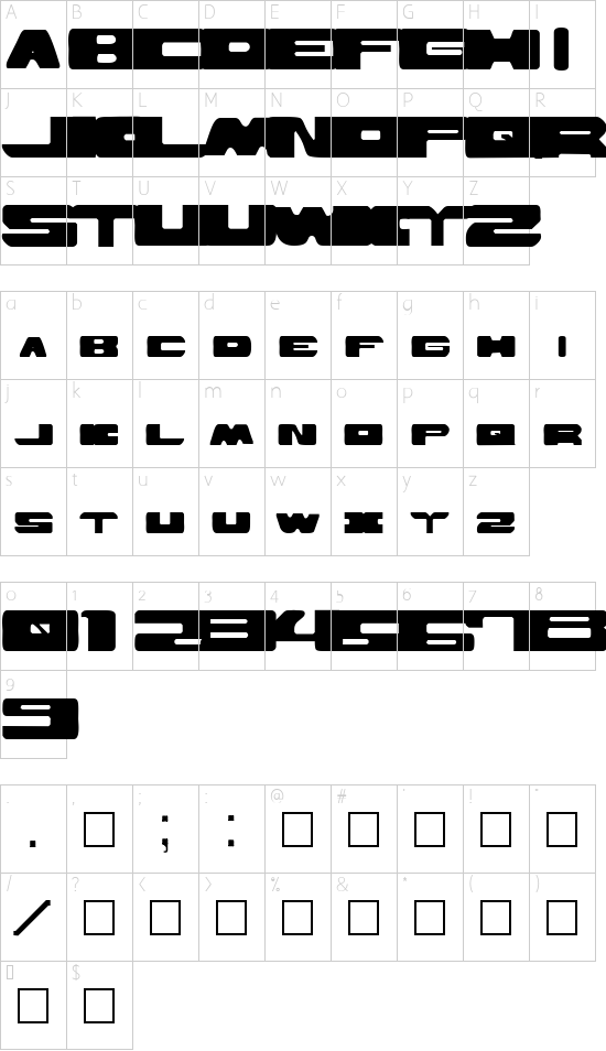 Who Character Map