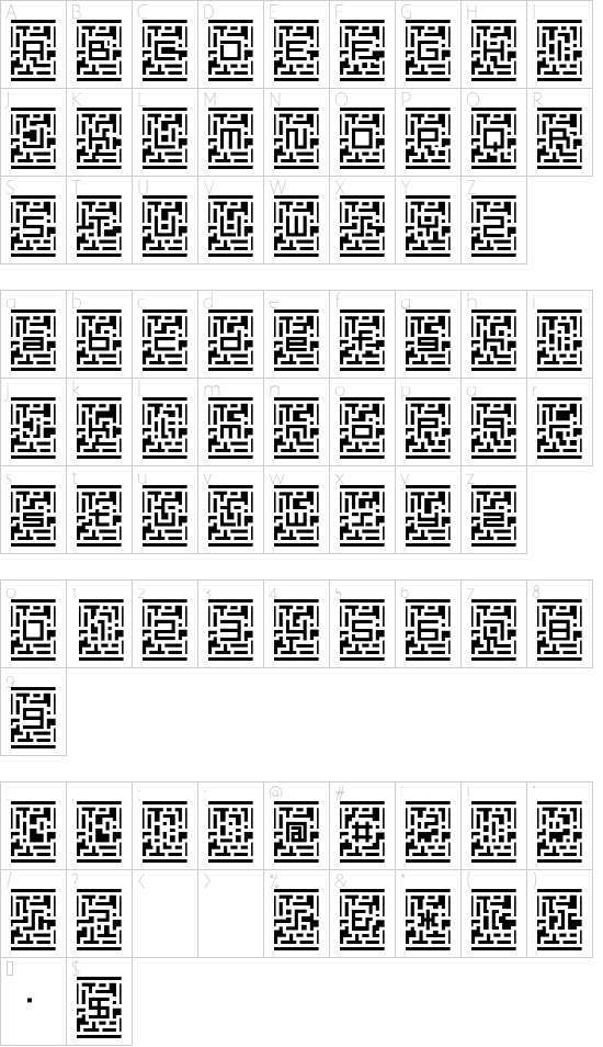 D3 Guitarism Character Map