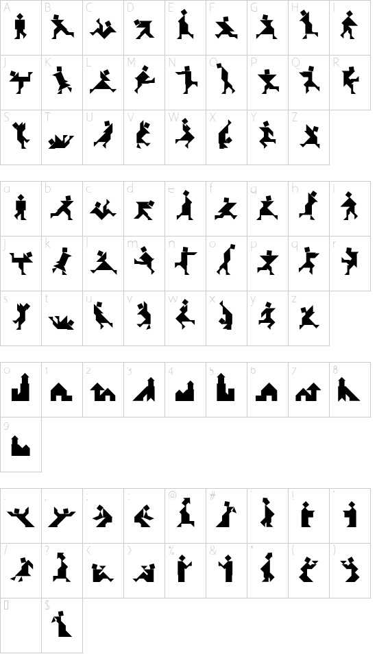 Textan - Piple Character Map