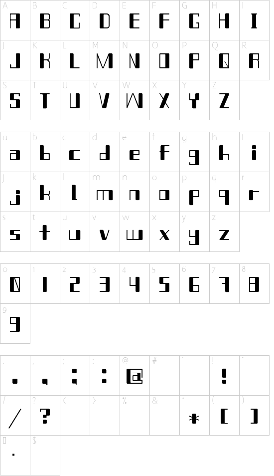 Chain_Reaction Character Map