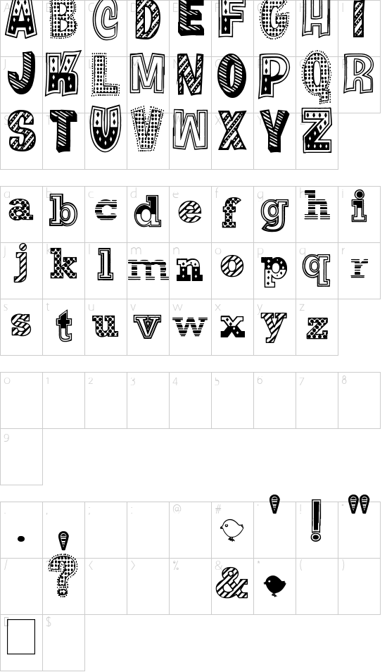 character map