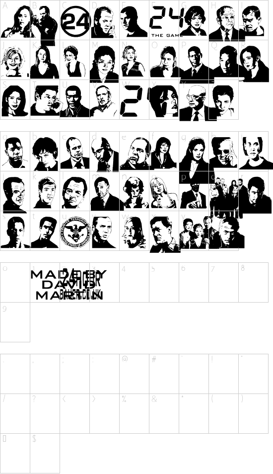 24hourbauer Character Map